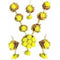 Floret Yellow Flower Jewellery with Earrings